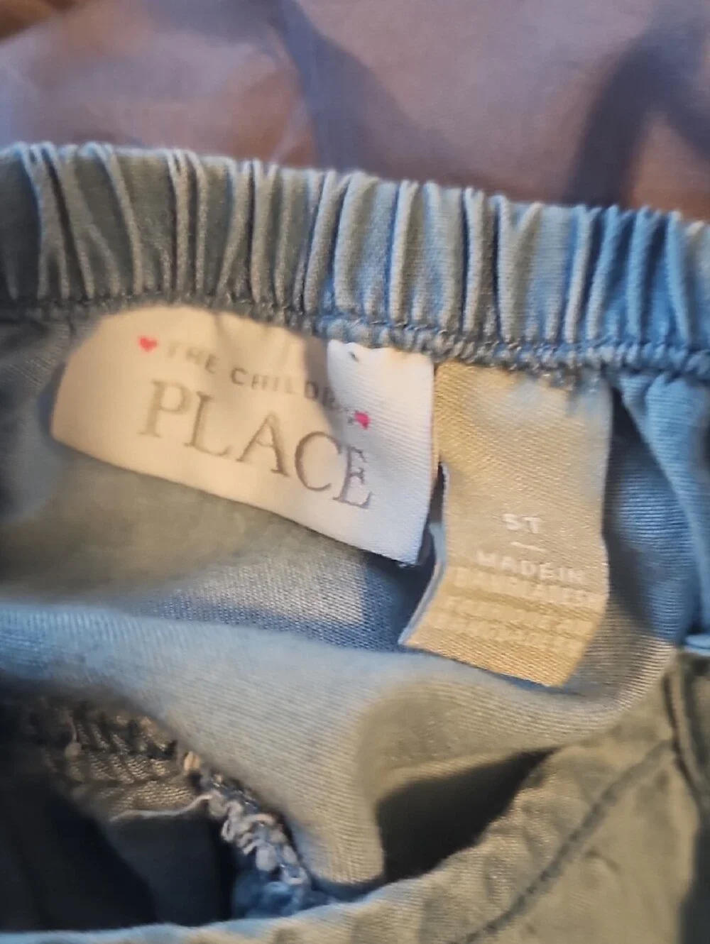 The Children's Place Light Blue Tiered Chambray Sundress